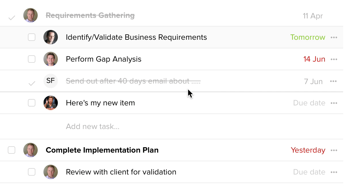 Change completion date of SuccessCycle tasks