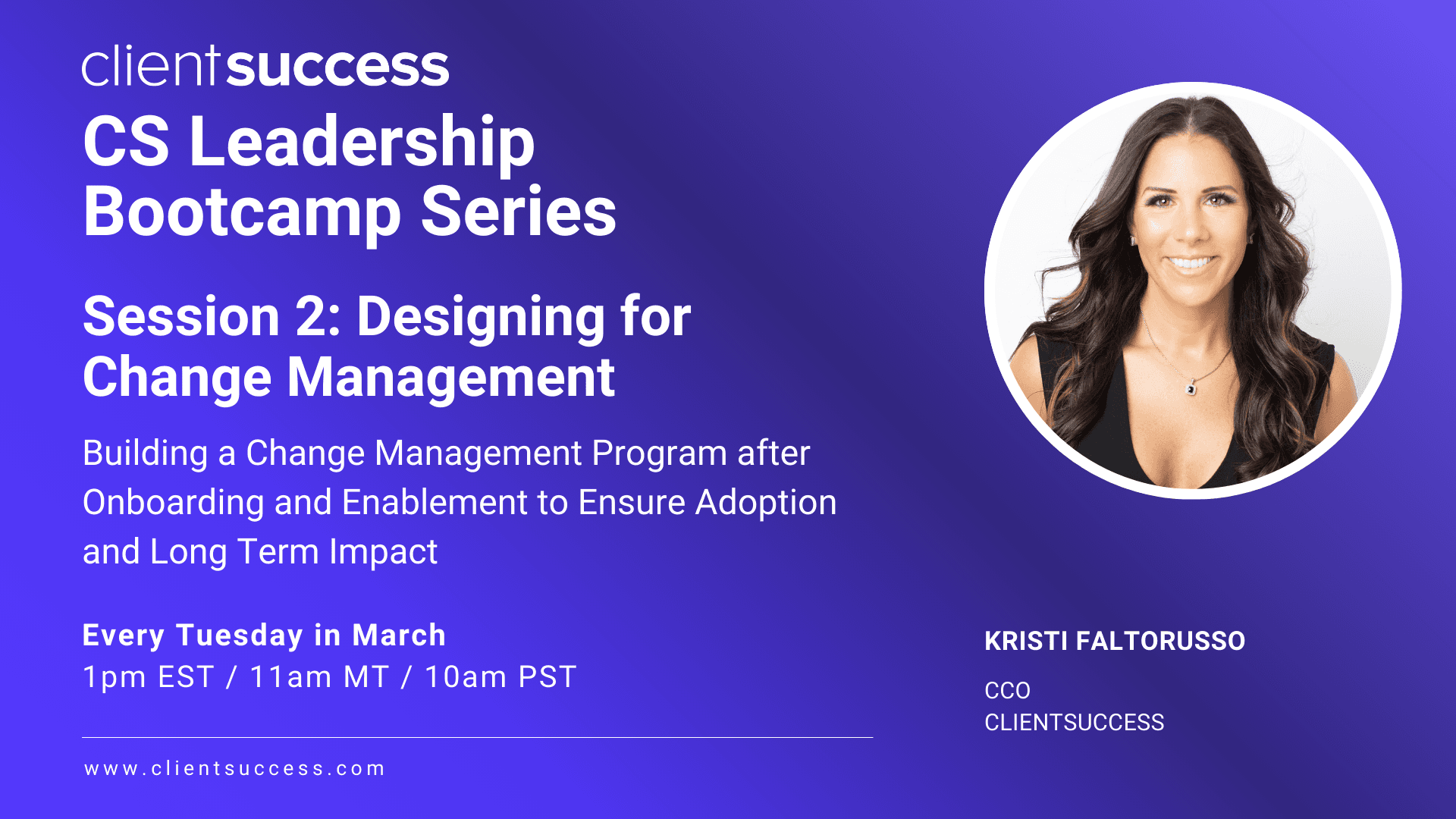 On-Demand | CS Leadership Bootcamp Series β The Onboarding Edition: Designing for Change Management
