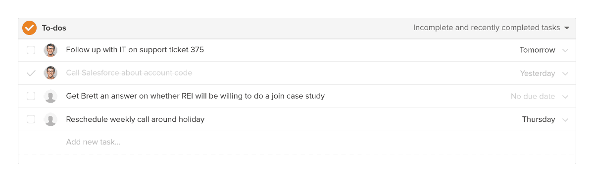 New To-dos module