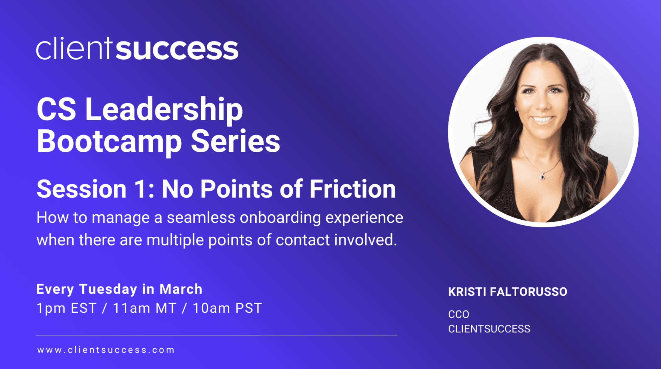 On-Demand | CS Leadership Bootcamp Series β The Onboarding Edition: No Points of Friction