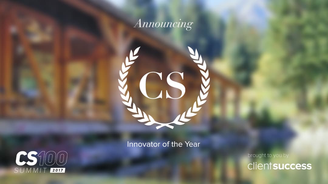 Announcing the Customer Success Innovator of the Year Award