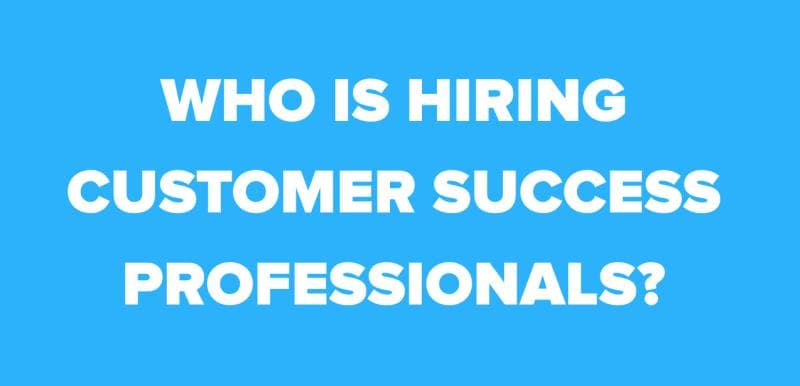 Customer Success Job Openings