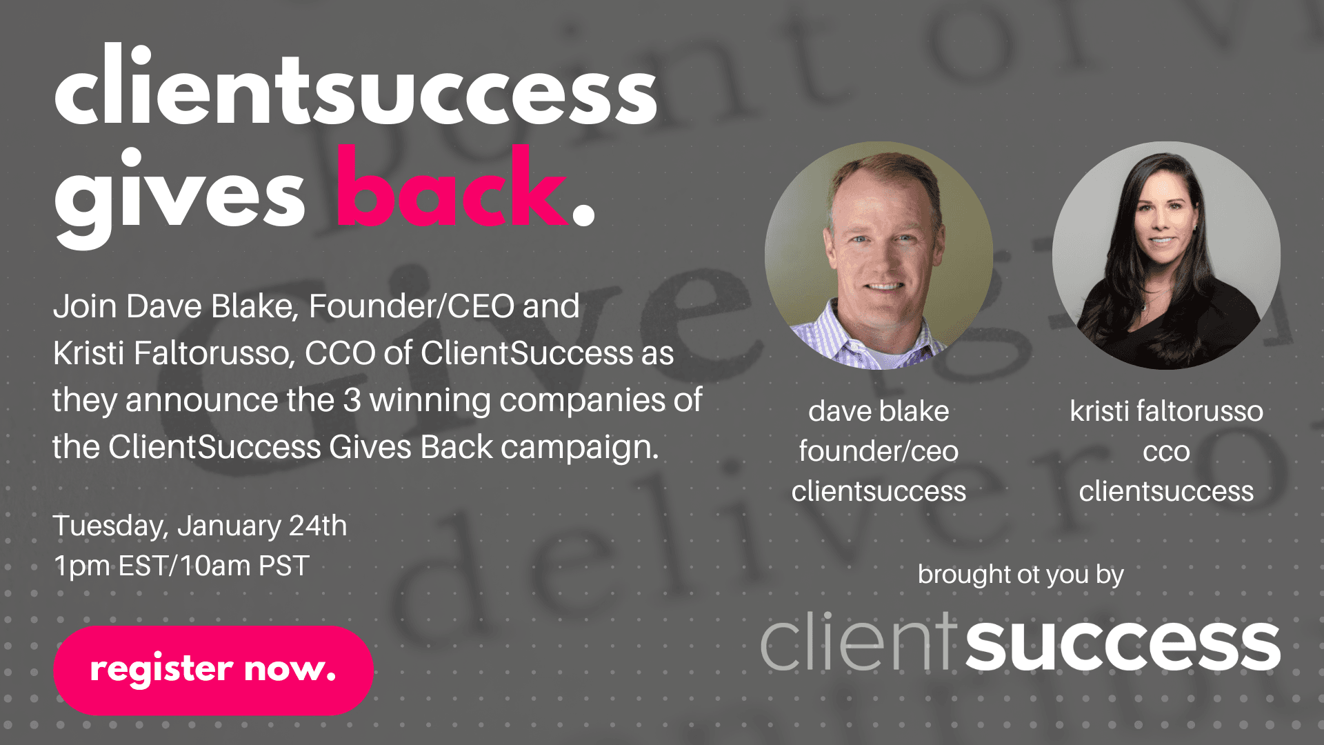 ClientSuccess Gives Back Winners
