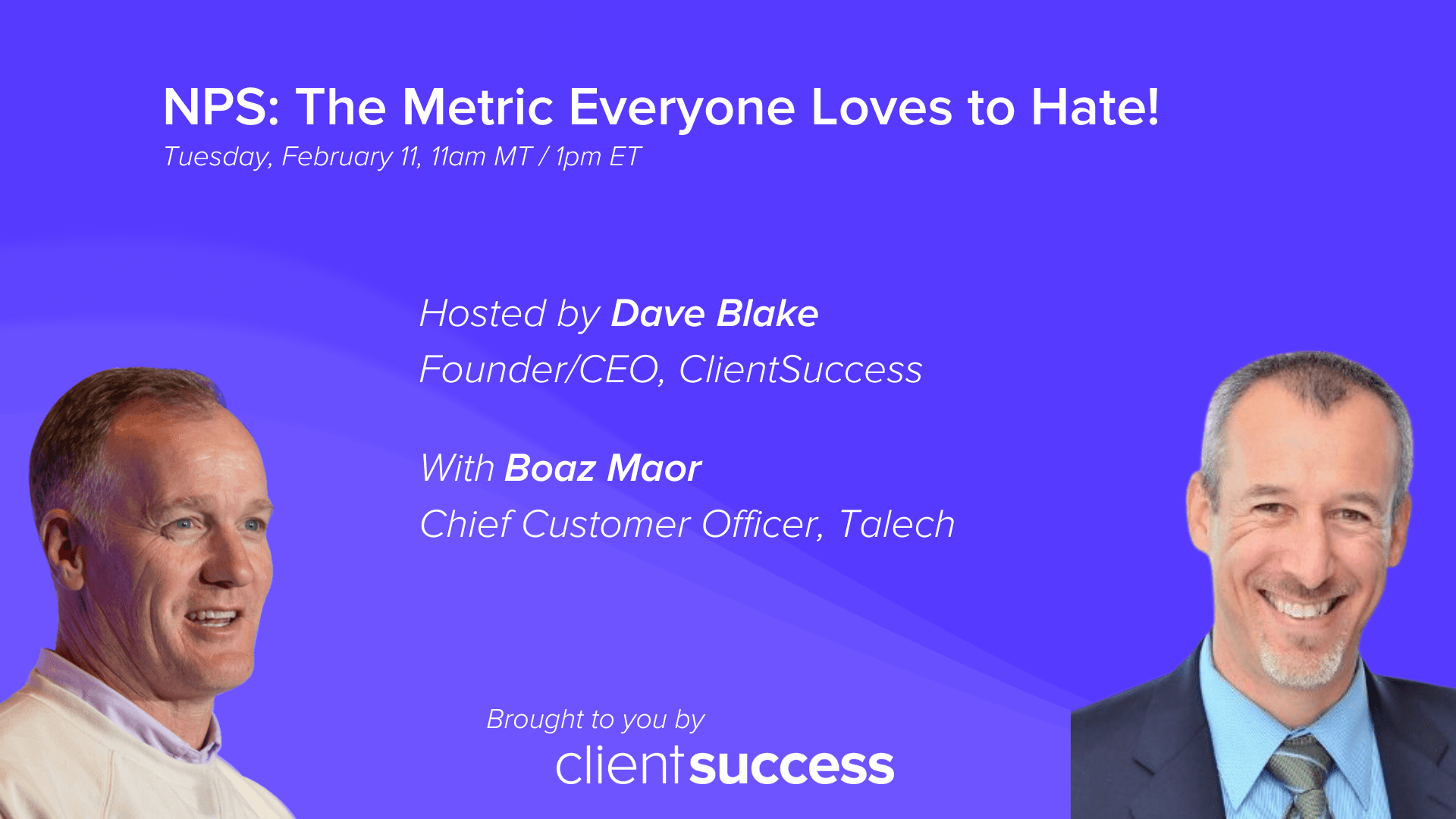 On-Demand Webinar: NPS β The Metric Everyone Loves to Hate