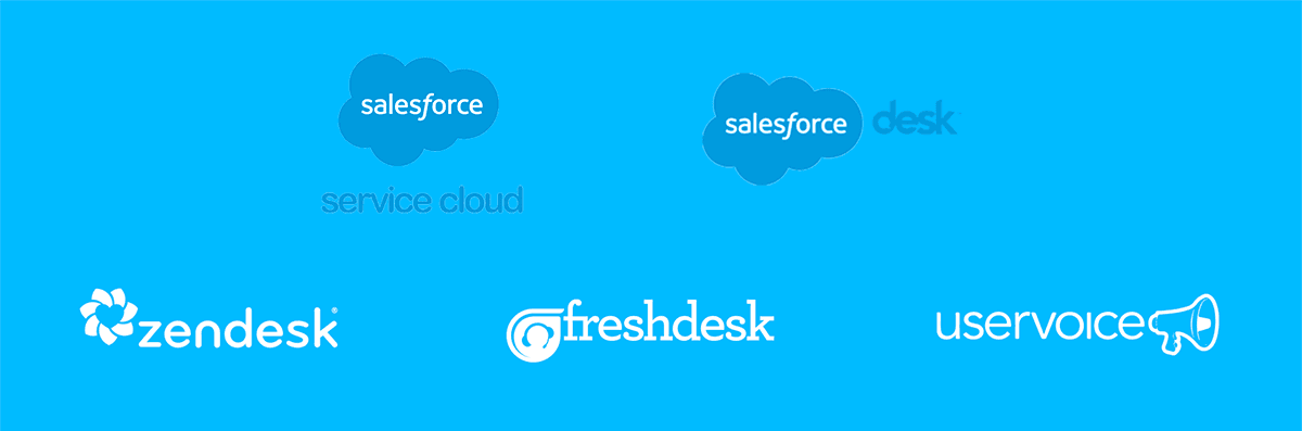 Announcing integrations with Salesforce Service Cloud, Desk.com, Freshdesk, and UserVoice